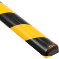 Global Industrial Surface Bumper Guard, Type C, 39-3/8L, Yellow & Black 670673